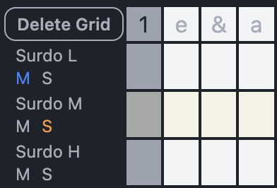 Initial mute and solo design